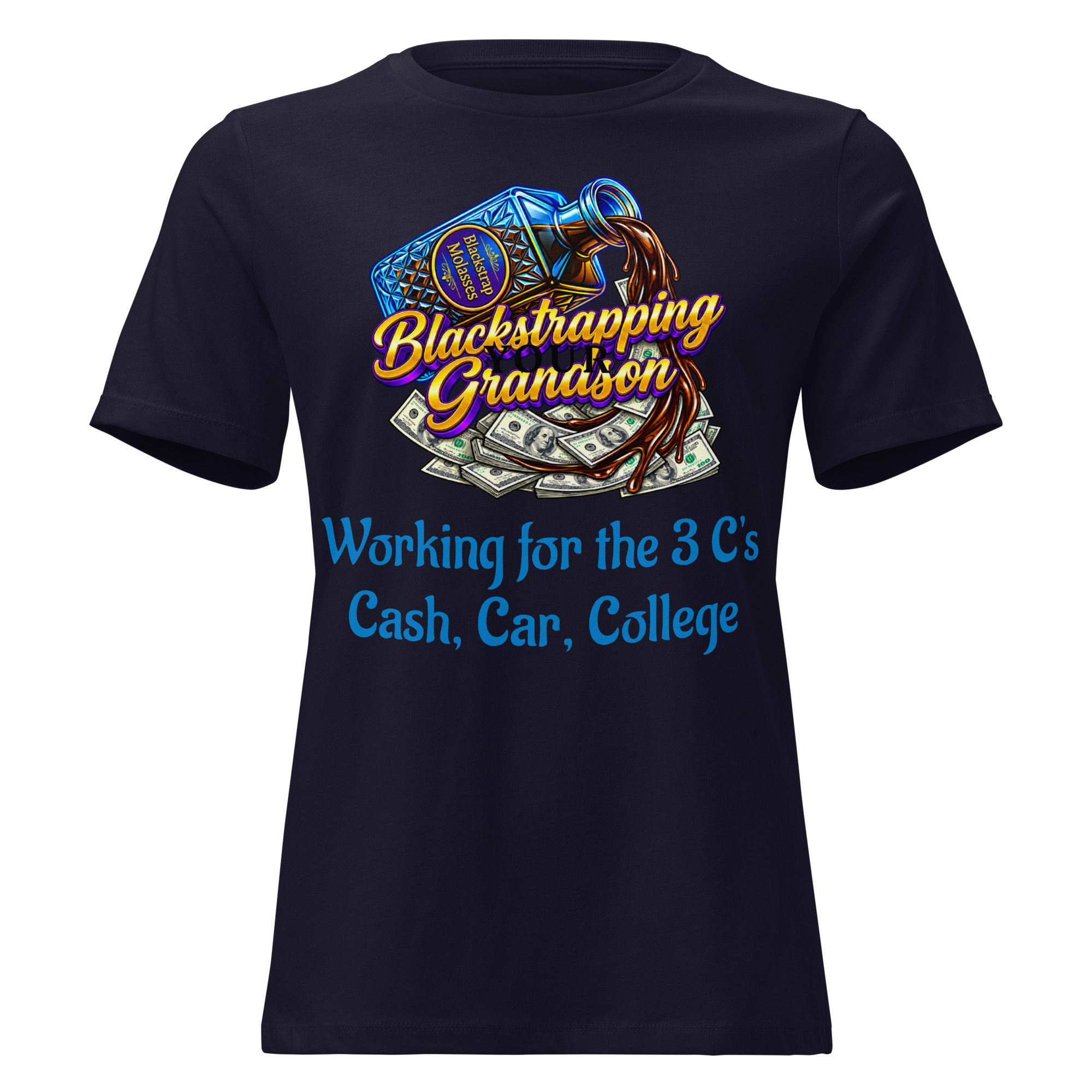 womens-relaxed-t-shirt-navy-front-6aa1c7d36690b.jpg Women's Relaxed T-Shirt - Image 1